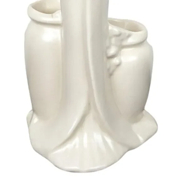 Vintage Haeger Pottery Madonna with Child: White Ceramic Planter